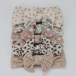 Baby / infant / toddler soft non marking Cable knit Bow Headband